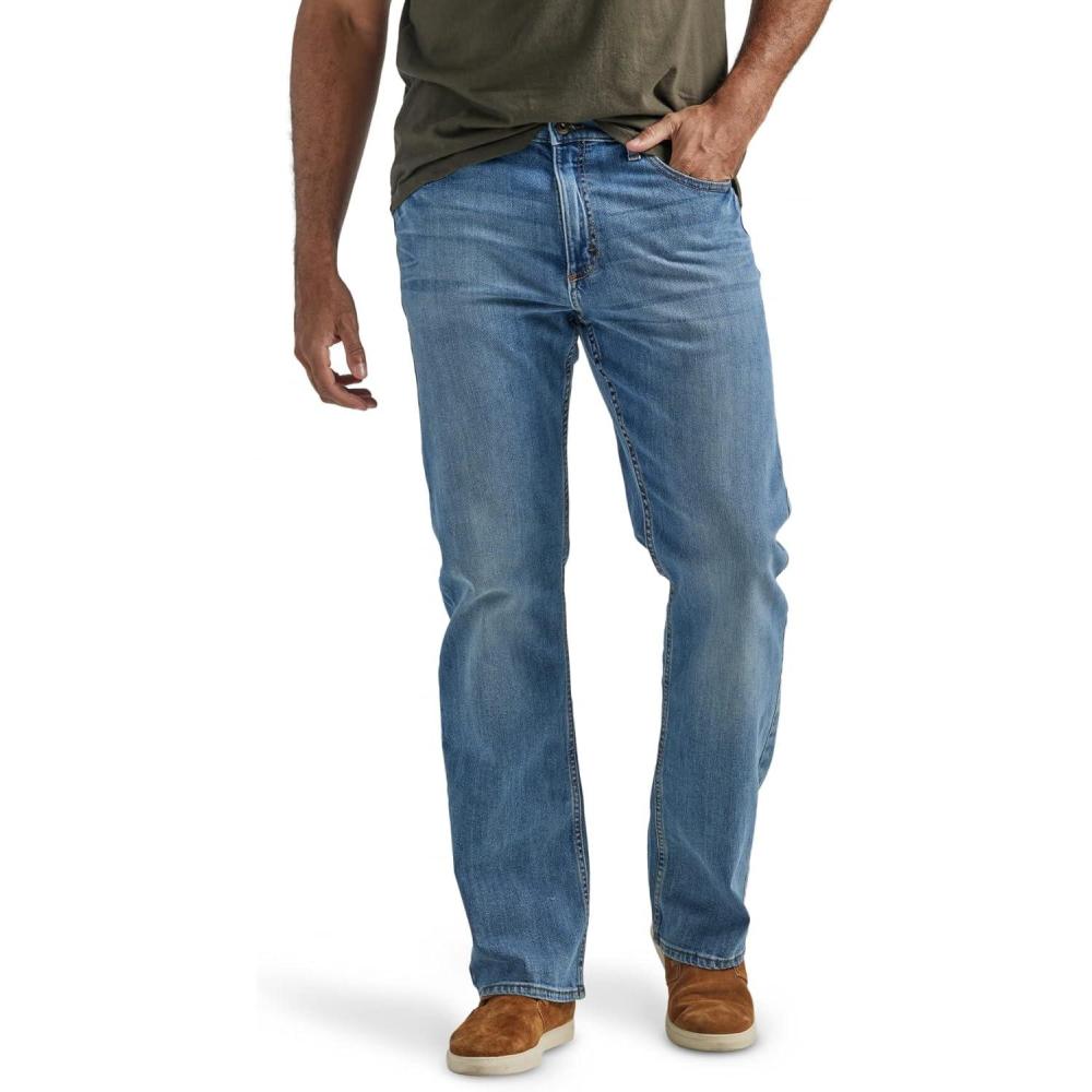 imageWrangler Authentics Mens Relaxed Fit Boot Cut JeanRiptide