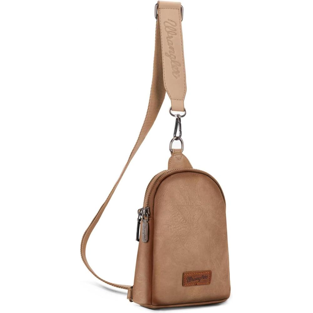 imageWrangler Crossbody Sling Bag for Women Fanny Packs Chest Bags for TravelClassicdistressed Khaki