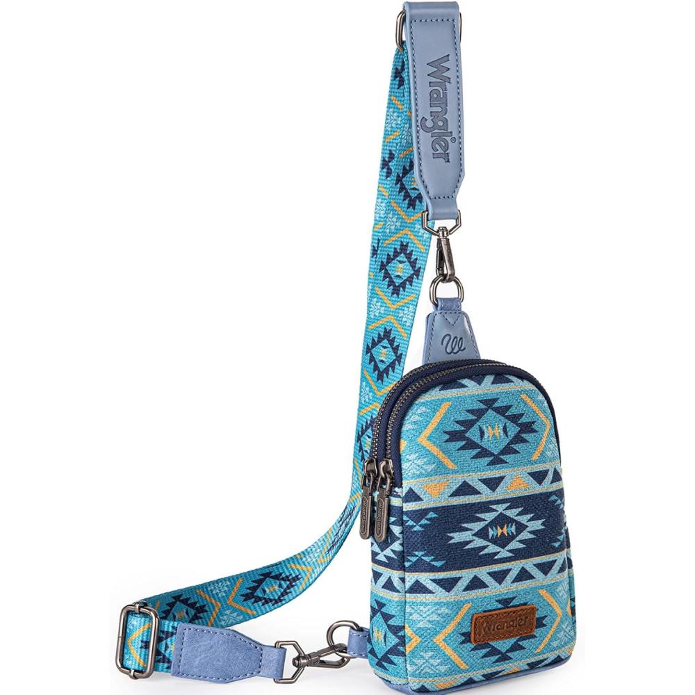 imageWrangler Crossbody Sling Bag for Women Fanny Packs Chest Bags for TravelVintagenavy