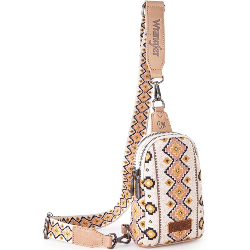 imageWrangler Crossbody Sling Bag for Women Fanny Packs Chest Bags for TravelVintagetan