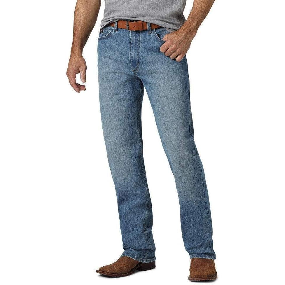 imageWrangler Mens 20x Competition Active Flex Relaxed Fit JeanBlue Mountain
