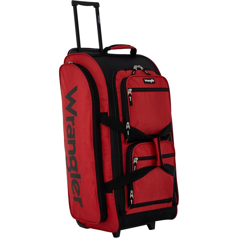 imageWrangler Wesley Rolling Duffel BagSalsa Red
