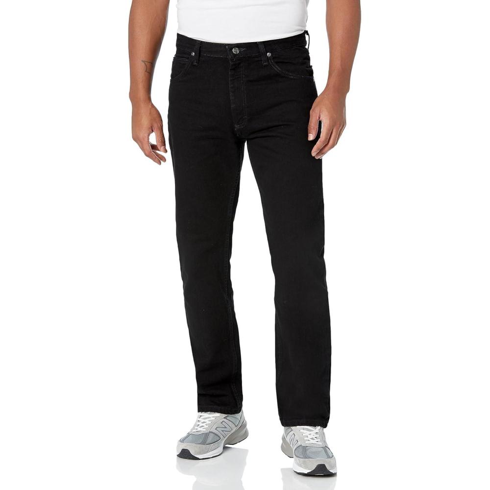 imageWrnagler Authentics Mens Classic 5pocket Regular Fit Cotton JeanBlack