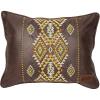 imageCarstens Inc Diamond River Southwestern Faux Leather 16x20 Throw Pillow Brown