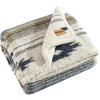 imageWrangler  Throw Blanket Ultra Soft Plush Bedding with Sherpa Reverse Perfect for Lounging OekoTex Certified Coyote Sands Brown 50quot x 60quotCoyote Sands Brown