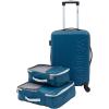 imageWrangler CarryOn Luggage Set BeigeBlue
