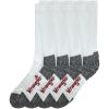 imageWrangler Mens Riggs Workwear UltraDri Moisture Wicking Crew Boot Socks 4 Pair PackWhite