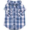 imageWrangler Plaid Snap Pocket Dog Shirt  WesternInspired Dog Clothes with Iconic Styling  Easy Snap Closures L Blue MultiLarge