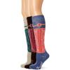 imageWrangler Womens Ladies Wild West Boot Socks 3 Pair PackBlueKhakiBrown