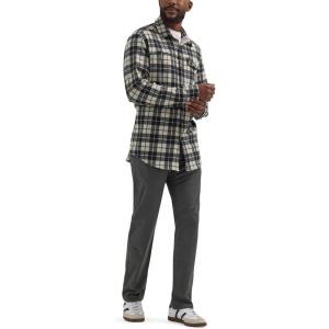 ATG Men’s Campsite Button-Down Plaid Shirt(Jet)