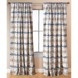 CARSTENS, INC. Printed Curtain Panel Set, Wrangler Western, 2 Panels (54″ x 84″ Each), Vintage Cowboy(Stack Rock)