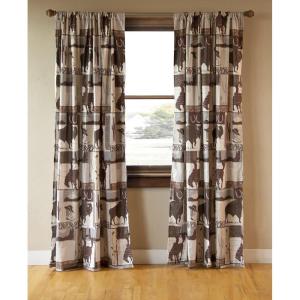 CARSTENS, INC. Printed Curtain Panel Set, Wrangler Western, 2 Panels (54″ x 84″ Each), Vintage Cowboy(Vintage Cowboy)