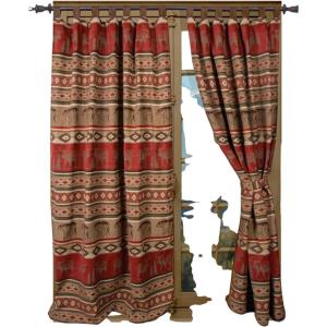 CARSTENS, INC. Woven Chenille Curtain Panel Set, 2 Panels (54″ x 84″ Each), Wrangler Mesa Daybreak(Adirondack)