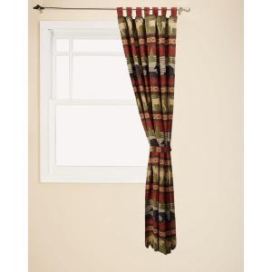 CARSTENS, INC. Woven Chenille Curtain Panel Set, 2 Panels (54″ x 84″ Each), Wrangler Mesa Daybreak(Ontario Wilderness)