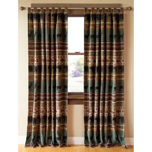 CARSTENS, INC. Woven Chenille Curtain Panel Set, 2 Panels (54″ x 84″ Each), Wrangler Mesa Daybreak(Skagit River)