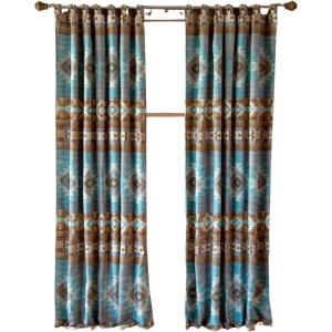 CARSTENS, INC. Woven Chenille Curtain Panel Set, 2 Panels (54″ x 84″ Each), Wrangler Mesa Daybreak(Wrangler Mesa Daybreak)