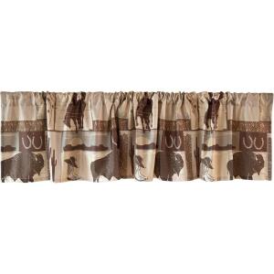 Carstens, Inc. Wrangler Vintage Cowboy Western Window Valance 18″ x 84″