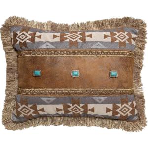 Carstens Mesa Daybreak 3 Conchos Throw Pillow, Brown