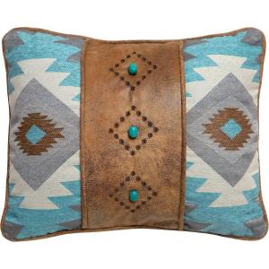 Carstens Mesa Daybreak Diamonds Throw Pillow, Blue