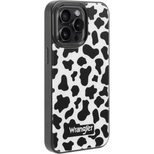 WITHit Wrangler® MagSafe Compatible Case for iPhone 15, Western Cow Print Design, Durable Resin Protective Cover for iPhone 15 Series (iPhone 15)