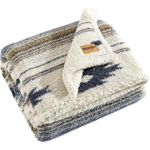 Wrangler – Throw Blanket, Ultra Soft Plush Bedding with Sherpa Reverse, Perfect for Lounging, Oeko-Tex Certified (Coyote Sands Brown, 50″ x 60″)(Coyote Sands Brown)