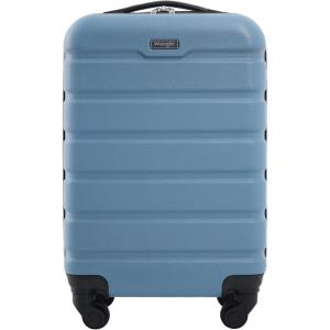 Wrangler 20″ Spinner Carry-On Luggage, Deep Depth(Blue Heaven)