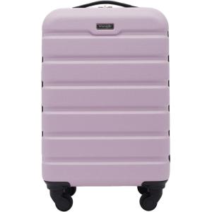 Wrangler 20″ Spinner Carry-On Luggage, Deep Depth(Lilac)