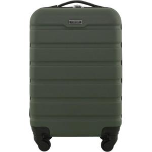 Wrangler 20″ Spinner Carry-On Luggage, Deep Depth(Olive)