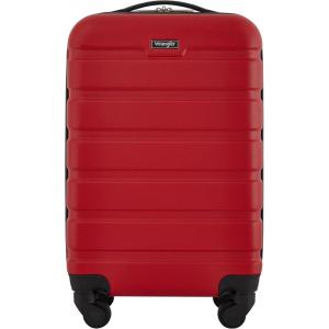 Wrangler 20″ Spinner Carry-On Luggage, Deep Depth(Salsa Red)