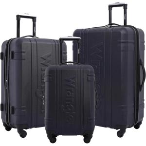 Wrangler 3 Piece Astral Travel Luggage Set, Fog(Dark Sapphire)
