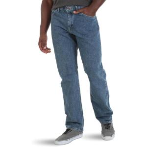 Wrangler Authentics Mens Classic 5-Pocket Relaxed Fit Cotton Jean(Vintage Stonewash)