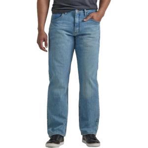 Wrangler Authentics Mens Classic 5-Pocket Relaxed Fit Flex Jean(Bleached Denim Flex)