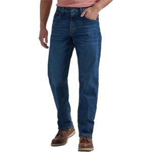 Wrangler Authentics Mens Classic 5-Pocket Relaxed Fit Flex Jean(Flex Dark)
