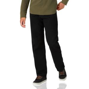 Wrangler Authentics Men’s Fleece Lined Five Pocket Jean(Black Denim)