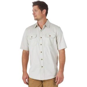 Wrangler Authentics mens Weather Anything Short Sleeve Woven Shirt(Pelican)