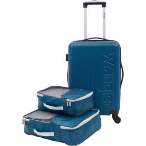 Wrangler Carry-On Luggage Set, Beige(Blue)
