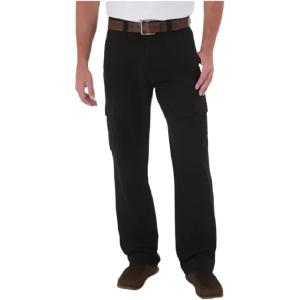 Wrangler Genuine Men’s Twill Cargo Pants(Will Black Mgw90bk)