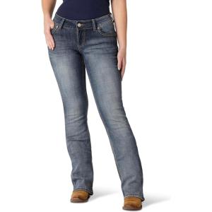 Wrangler Ladies Retro Sadie Boot Cut Jeans(Medium Blue)