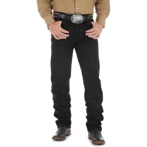 Wrangler Men’s 47Mwz Premium Performance Cowboy Cut Regular Fit Prewashed Jeans – 47Mwzpw(Black)
