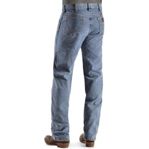 Wrangler Men’s 47Mwz Premium Performance Cowboy Cut Regular Fit Prewashed Jeans – 47Mwzpw(Stone Bleach)