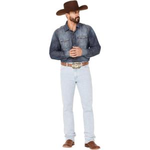 Wrangler Men’s Cowboy Cut Active Flex Slim Fit Jean(Bleach)
