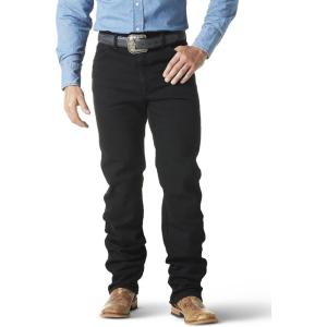 Wrangler Men’s Cowboy Cut Original Fit Active Flex Jeans(Black)