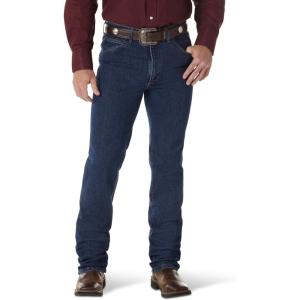 Wrangler Men’s Premium Performance Advanced Comfort Cowboy Cut Stone Bleach Jean(Mid Stone)