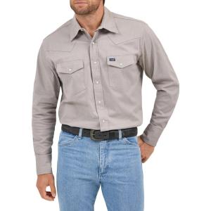 Wrangler Men’s Premium Performance Advanced Comfort Workshirt(Cement)