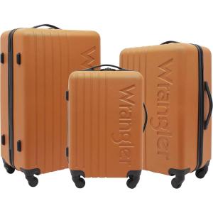 Wrangler Quest Luggage Set, Granite Gray, 3 Piece Set (30″/26″/22″)(Maple Autumn)