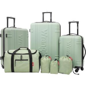 Wrangler Venture Luggage and Travel Set, Laurel, 7-Piece Set(Laurel)