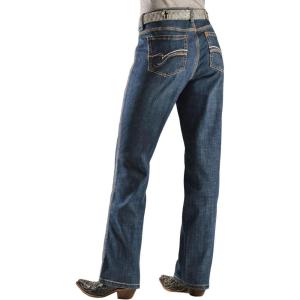 Wrangler Women’s Aura Instantly Slimming Mid Rise Boot Cut Jean(Blue Legend)