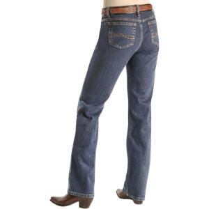 Wrangler Women’s Aura Instantly Slimming Mid Rise Boot Cut Jean(Tinted Mid-stone)