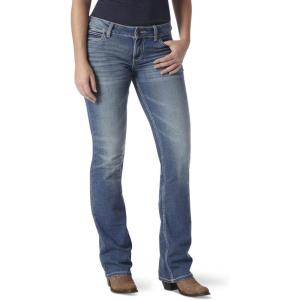 Wrangler Women’s Cash Mid Rise Vented Hem Ultimate Riding Jean(Deadwood)