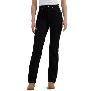 Wrangler Womens Cowboy Cut Slim Fit Jean Bleach(Black)
